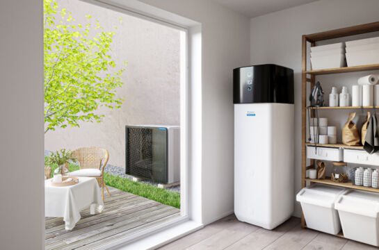 Luft-Wasser-Wärmepumpe Innen- und Ausseneinheit