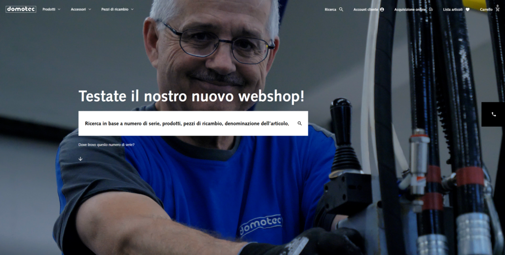 Webshop Screenshot