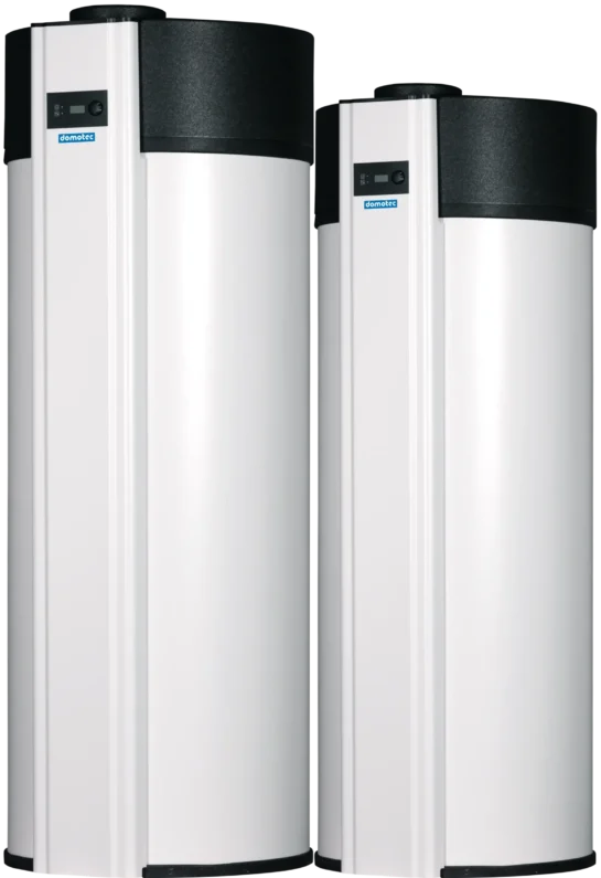 Warmwasser-Wärmepumpe NUOS 400 & 300 Liter nebeneinander