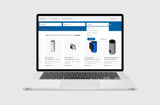 Notebook BIM Daten Domotec AG
